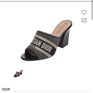 COPY - Blue Canvas Dway Mule Sandals Size 36.5
